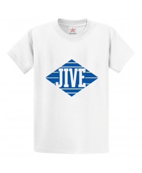 Jive Records Classic Unisex Kids and Adults T-Shirt for Music Lovers